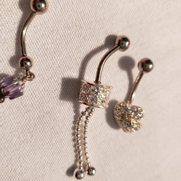 Belly button rings pierced jewelry bundle of 6 - Picture 13 of 14